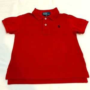 Soft Cotton Polo Shirt- Red